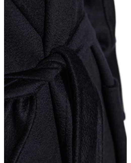Max Mara Black Ludmilla Cashmere Coat