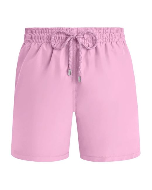 Vilebrequin Pink Elasticated-waist Swim Shorts for men