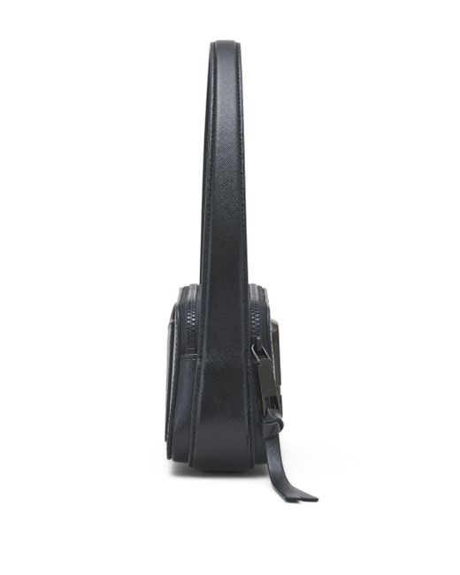Marc Jacobs Slingshot Leather Shoulder Bag in het Black