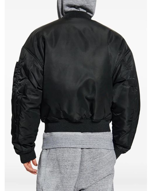 DSquared² Black Zip-Fastening Bomber Jacket for men