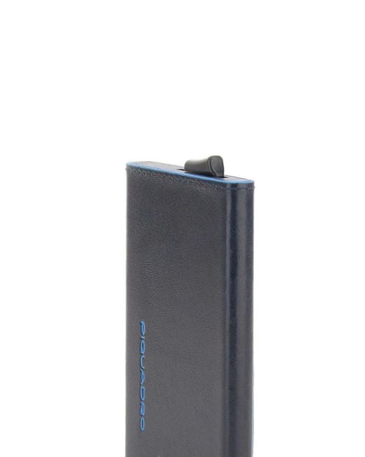Tarjetero con sistema deslizante Piquadro de hombre de color Blue