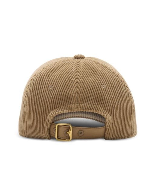 Burberry Natural Corduroy Baseball Cap for men