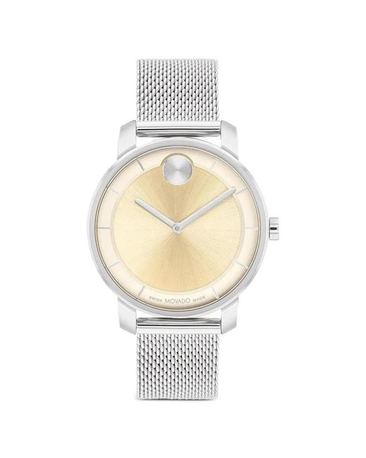 Movado White Bold 34Mm Watch