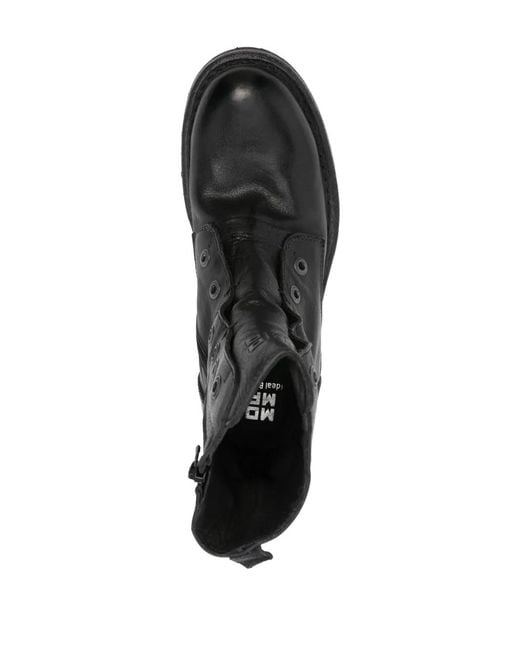 Moma Black Leather Boots