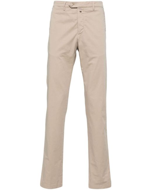 Pantalon en coton à coupe slim Kiton pour homme en coloris Natural