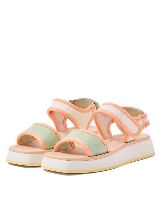 HOFF Pink Platform Touch-Strap Sandals