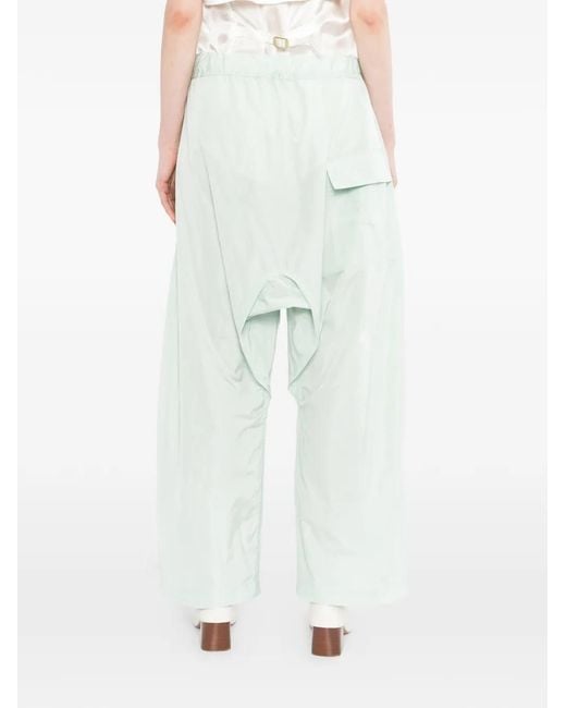 Sofie D'Hoore White Drawstring Tapered Trousers