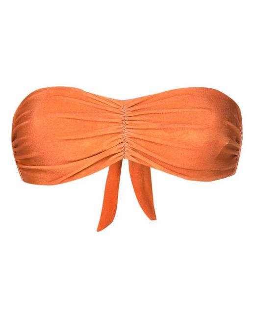 Top de bikini Venet palabra de honor Clube Bossa de color Orange