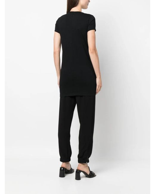 Rick Owens Black Jersey Thigh-Length T-Shirt
