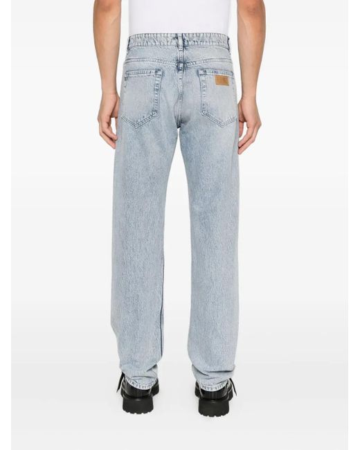 MM6 by Maison Margiela Blue Jean À Boutonnière for men