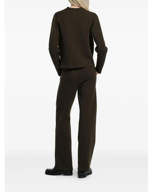 Barrie Black V-Neck-Button Cardigan