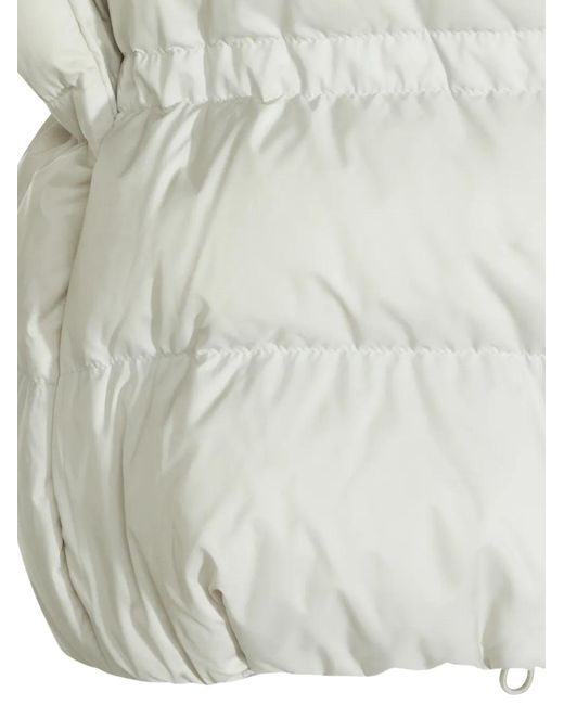 Brunello Cucinelli White Quilted Gilet