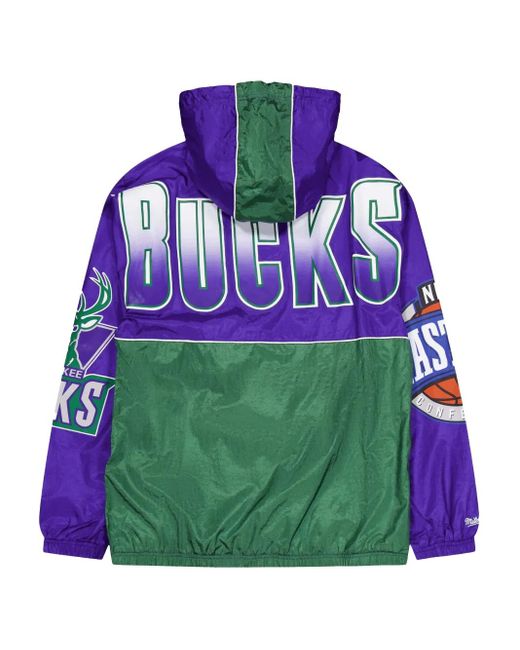 Mitchell & Ness Purple Team Og 2.0 Bucks Jacket for men