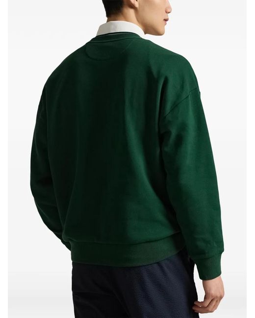 Ralph Lauren Green Bear-Graphic Sweatshirt for men