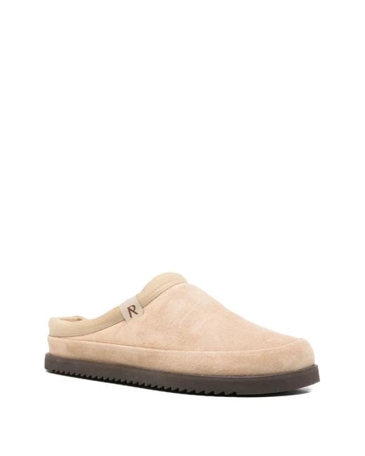 Represent White Summer Suede Mules for men