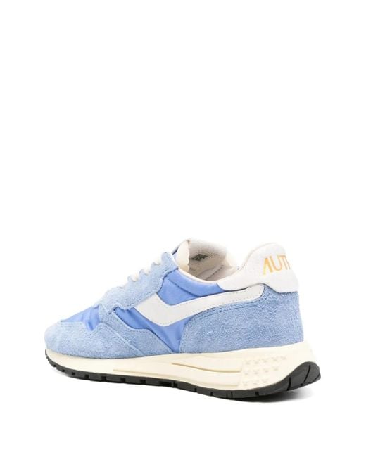 Autry Blue Reelwind Suede Sneakers