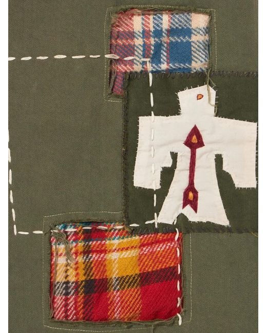 Fortela Green Jacey Patchwork Trousers