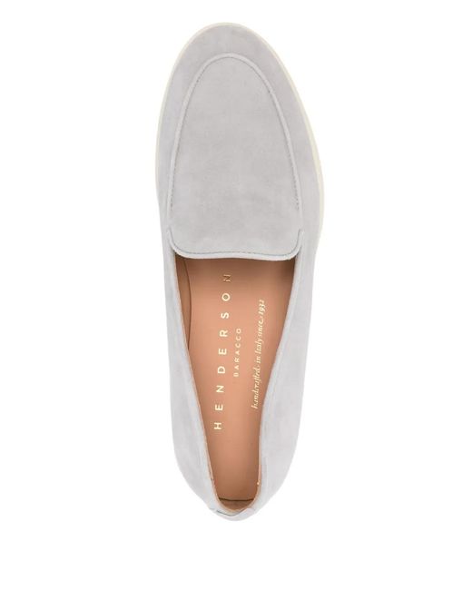 Henderson White Suede Loafers