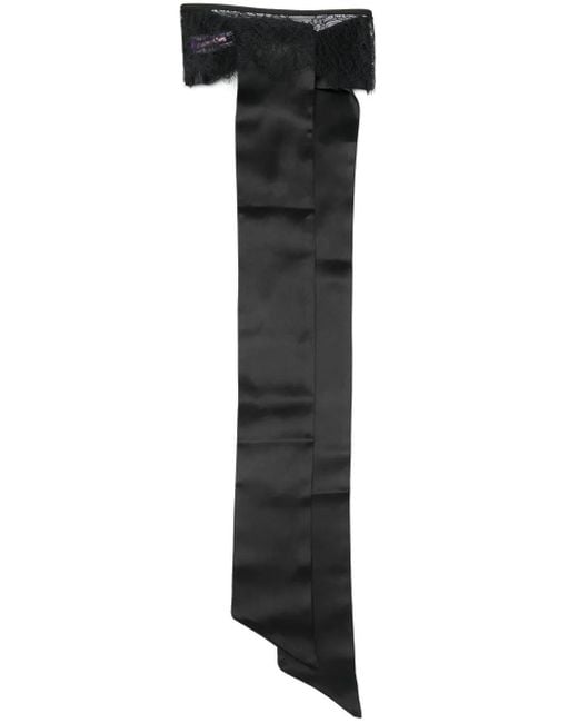 Maison Close Black Lace-Trimed Ribbon