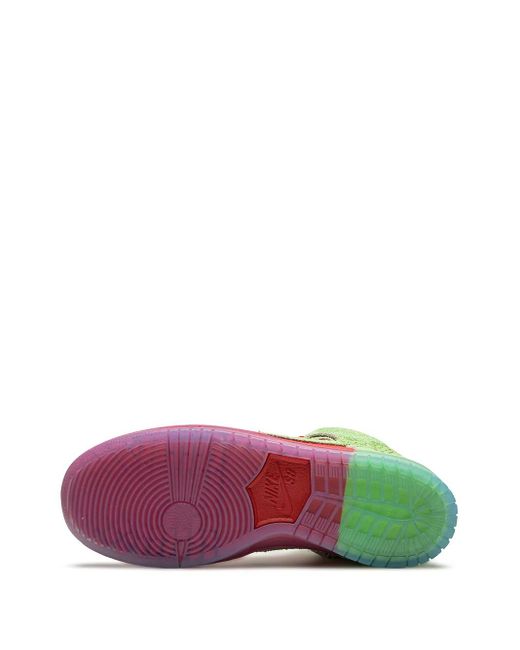 Nike Red Sb Dunk High "Strawberry Cough" Sneakers for men