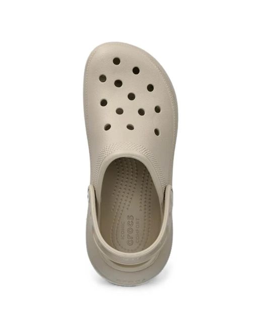 CROCSTM White Classic Crush Platform Clogs
