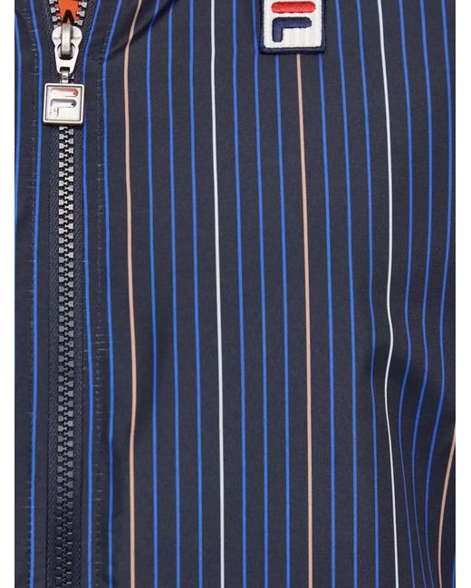 Fila Blue Striped Logo Jacket for men