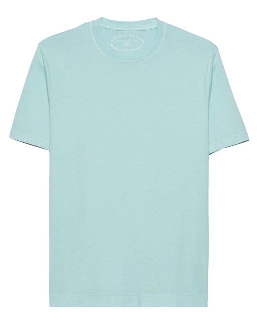 T-shirt en coton à manches courtes Fedeli pour homme en coloris Blue