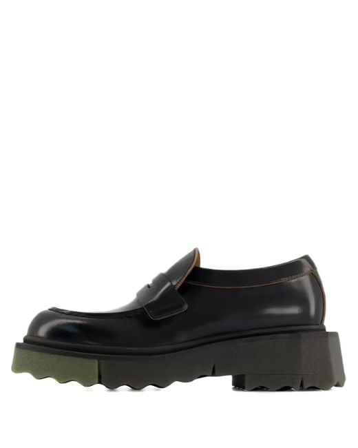 Mocasines penny con plataforma Off-White c/o Virgil Abloh de color Black