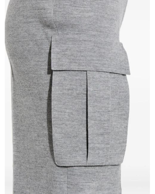 Balmain Gray Cargo-Pocket Shorts