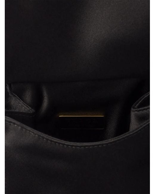 Prada Black Mini Logo-Lettering Shoulder Bag