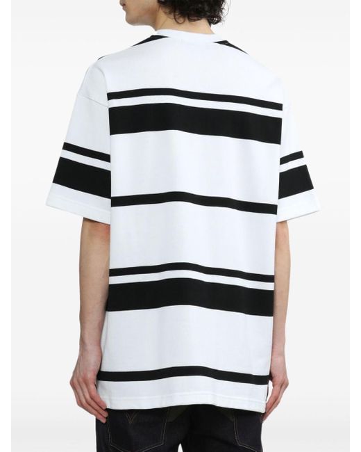 メンズ Comme des Garçons ストライプ Tシャツ White