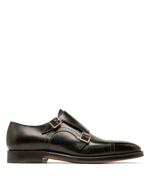 Bally Black Scribe Novo Buckle-Fastening Monk Shoes for men