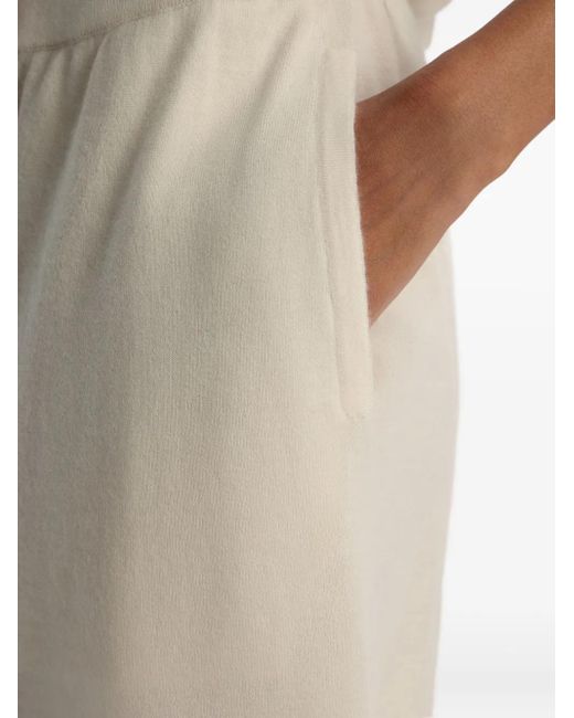 12 STOREEZ White Button-Front Wool Shorts