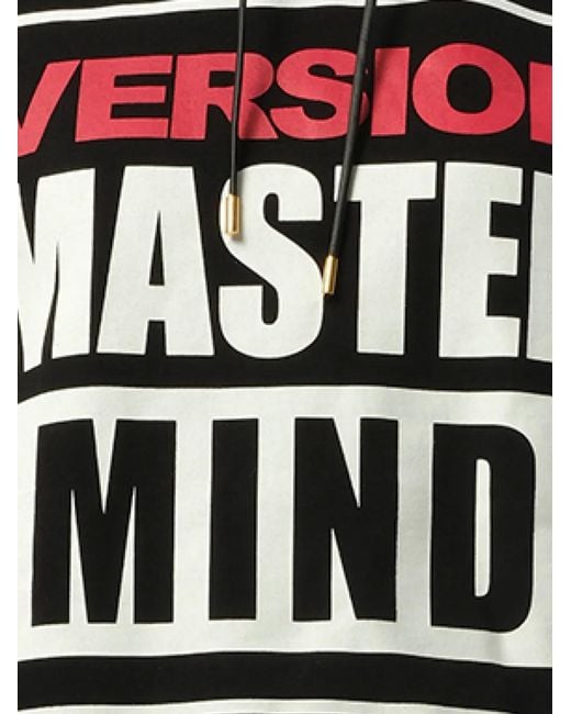 Mastermind Japan Black Logo-Print Drawstring Hoodie