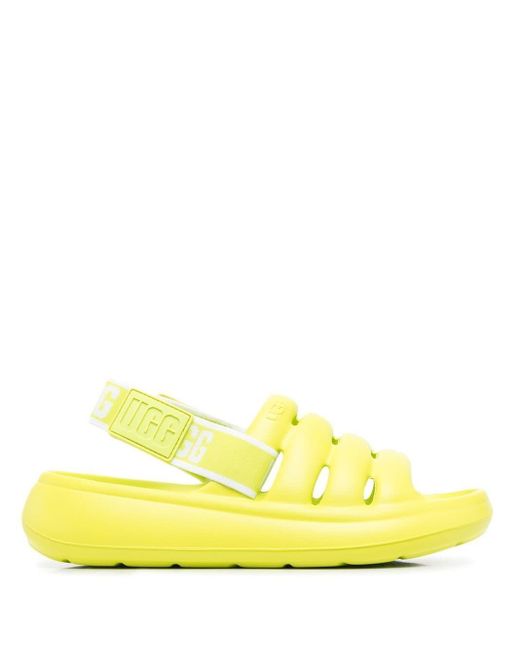 UGG Sport Yeah Slide Sandals in Yellow Lyst
