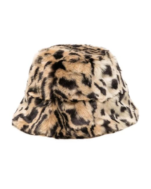 Unreal Fur Natural Yeoman Faux-Fur Bucket Hat
