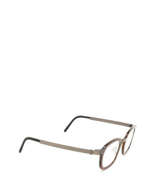 Lindberg Brown Square-Frame Glasses