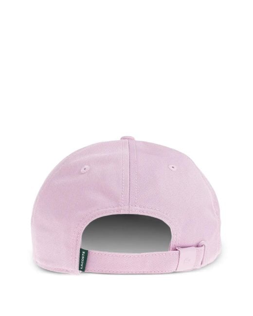 Lacoste Pink Logo-Patch Baseball Cap