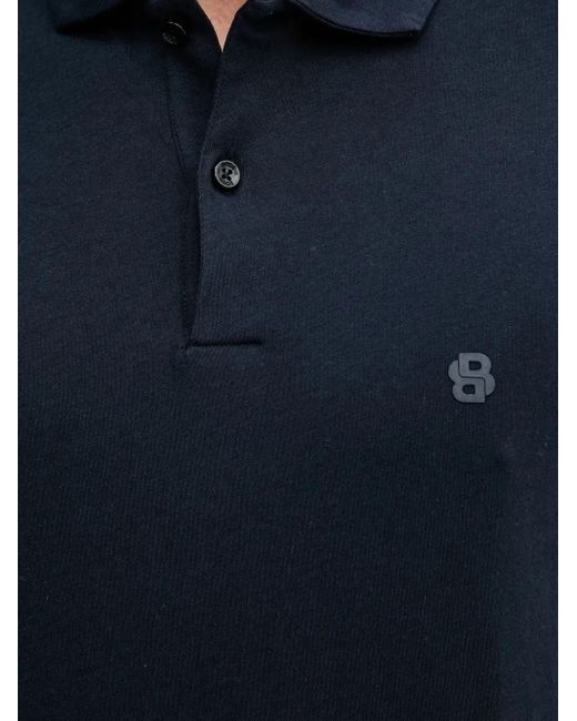 Boss Blue Short-Sleeve Polo Shirt for men