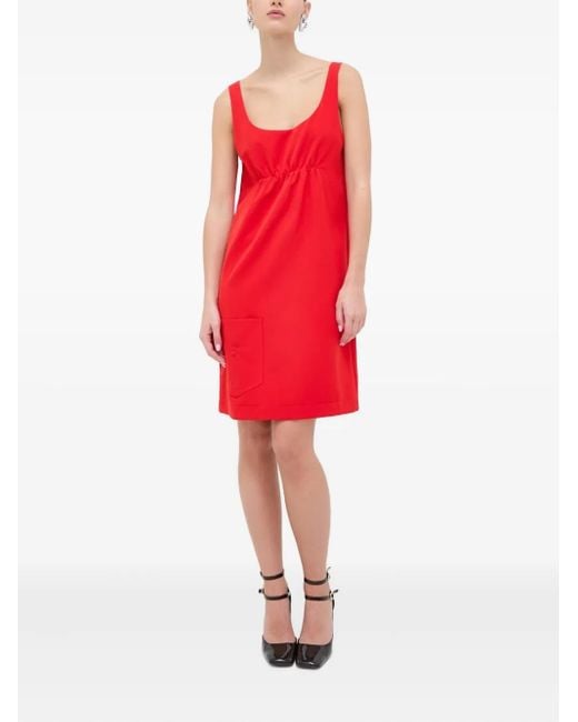 Moschino エンパイアライン ドレス Red