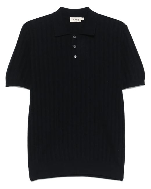 メンズ Altea ニット ポロシャツ Black