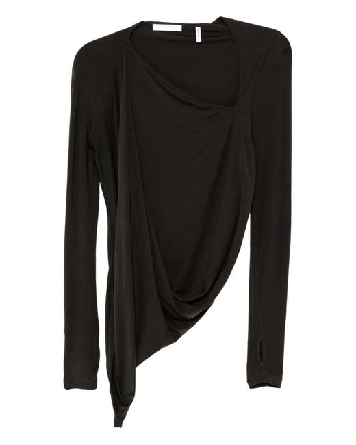 Helmut Lang Black Asymmetric Top