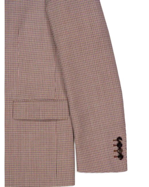 Gucci Natural Gingham-Pattern Blazer for men