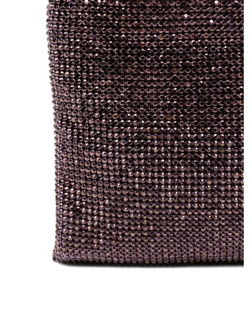 Benedetta Bruzziches Brown Clutch Mit Kristallverzierung