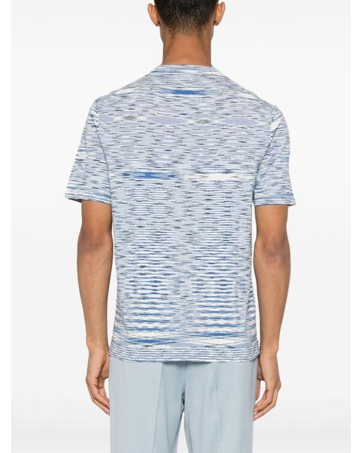 Camiseta con guión estampado Missoni de hombre de color Blue