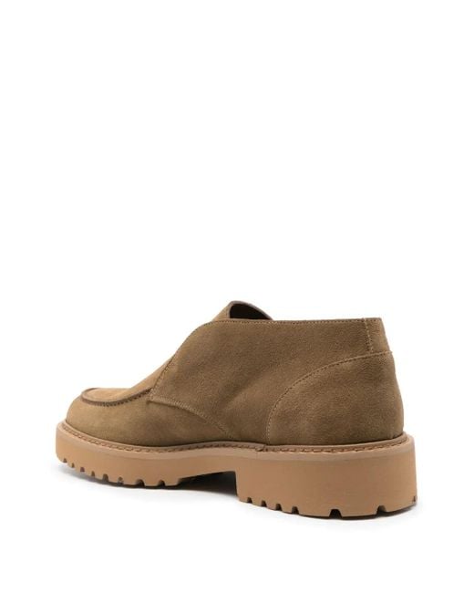 Doucal's Brown Suede Loafers for men