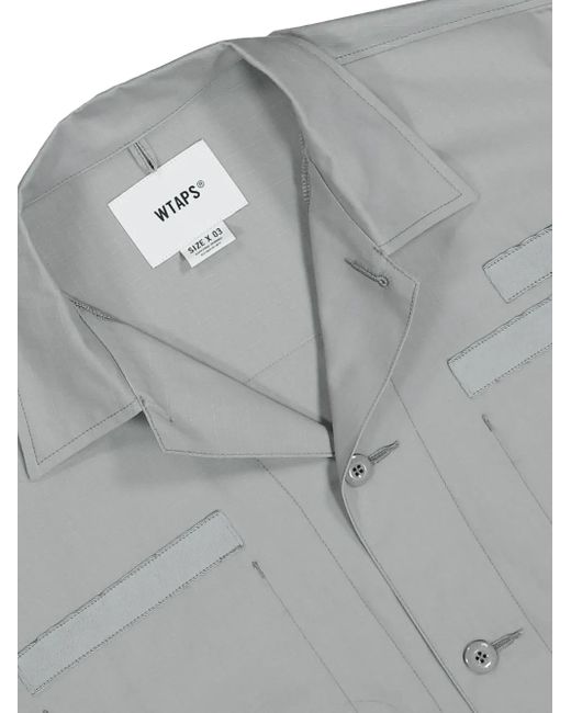 Chemise En Coton À Poches Multiples (w)taps pour homme en coloris Gray