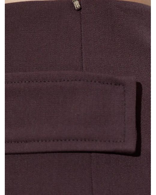Sportmax Purple Banda Crease Trousers