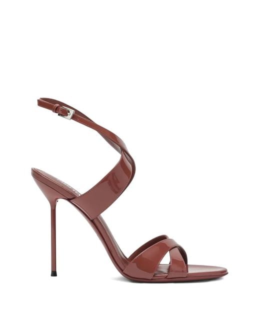 Paris Texas Pink Lidia Crossover-Strap Sandals