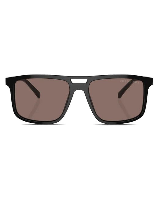 Prada Brown Prada Pr A22S Pilot Frame Sunglasses